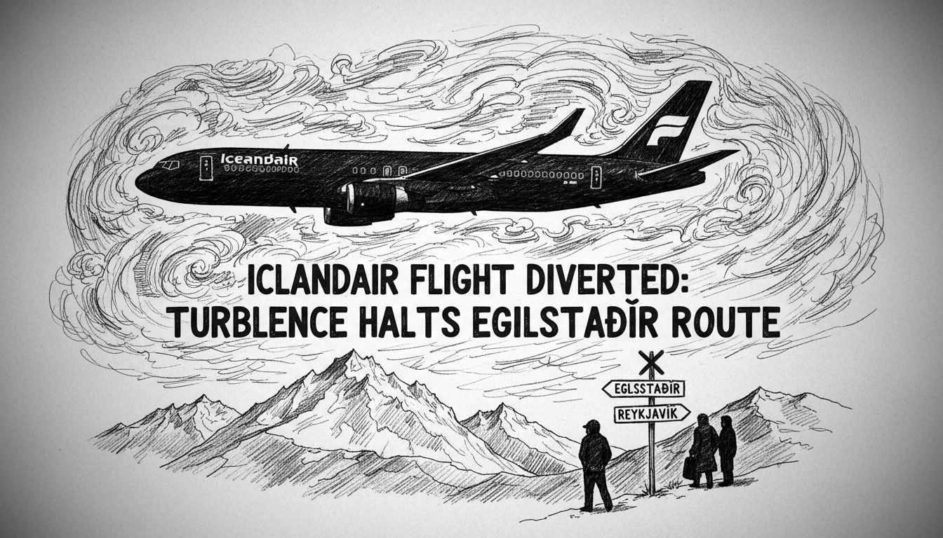 Icelandair Flight Diverted: Turbulence Halts Egilsstaðir Route