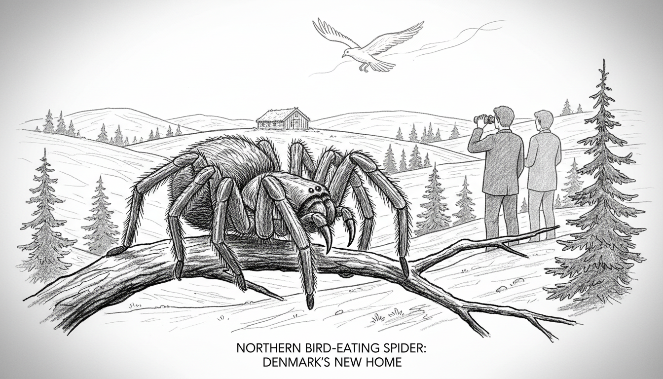 Northern Bird-Eating Spider Makes Denmark Its New Home