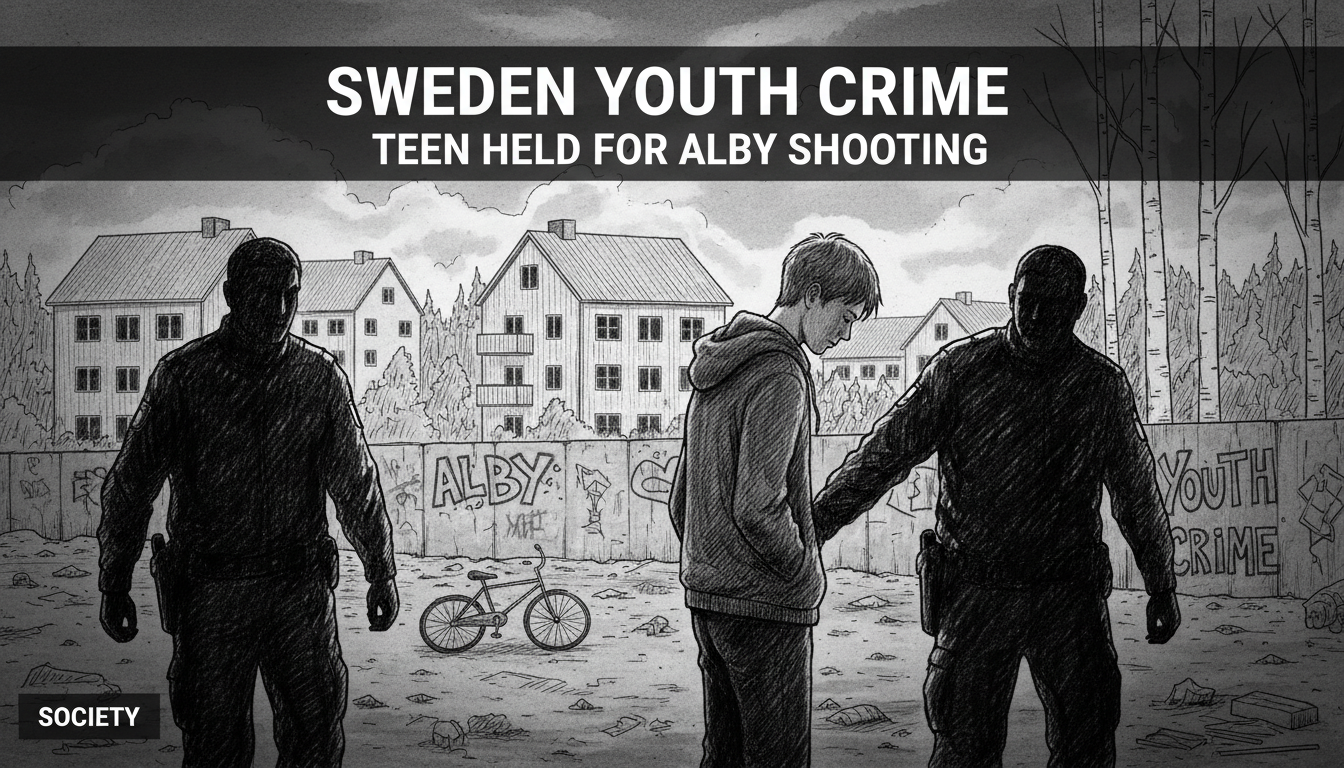 Sweden Youth Crime: Teen Held for Alby Shooting
