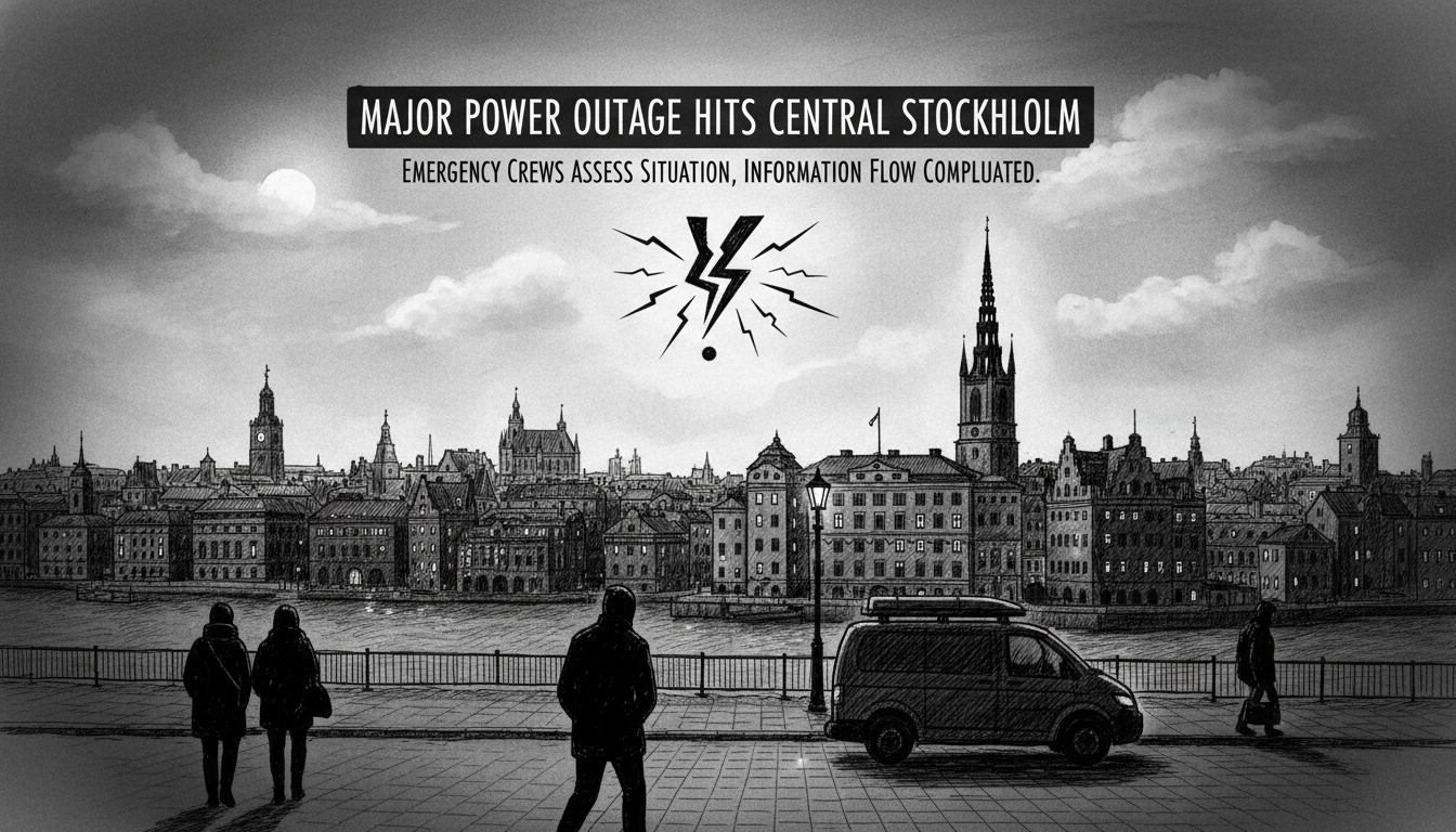 Major Power Outage Hits Central Stockholm