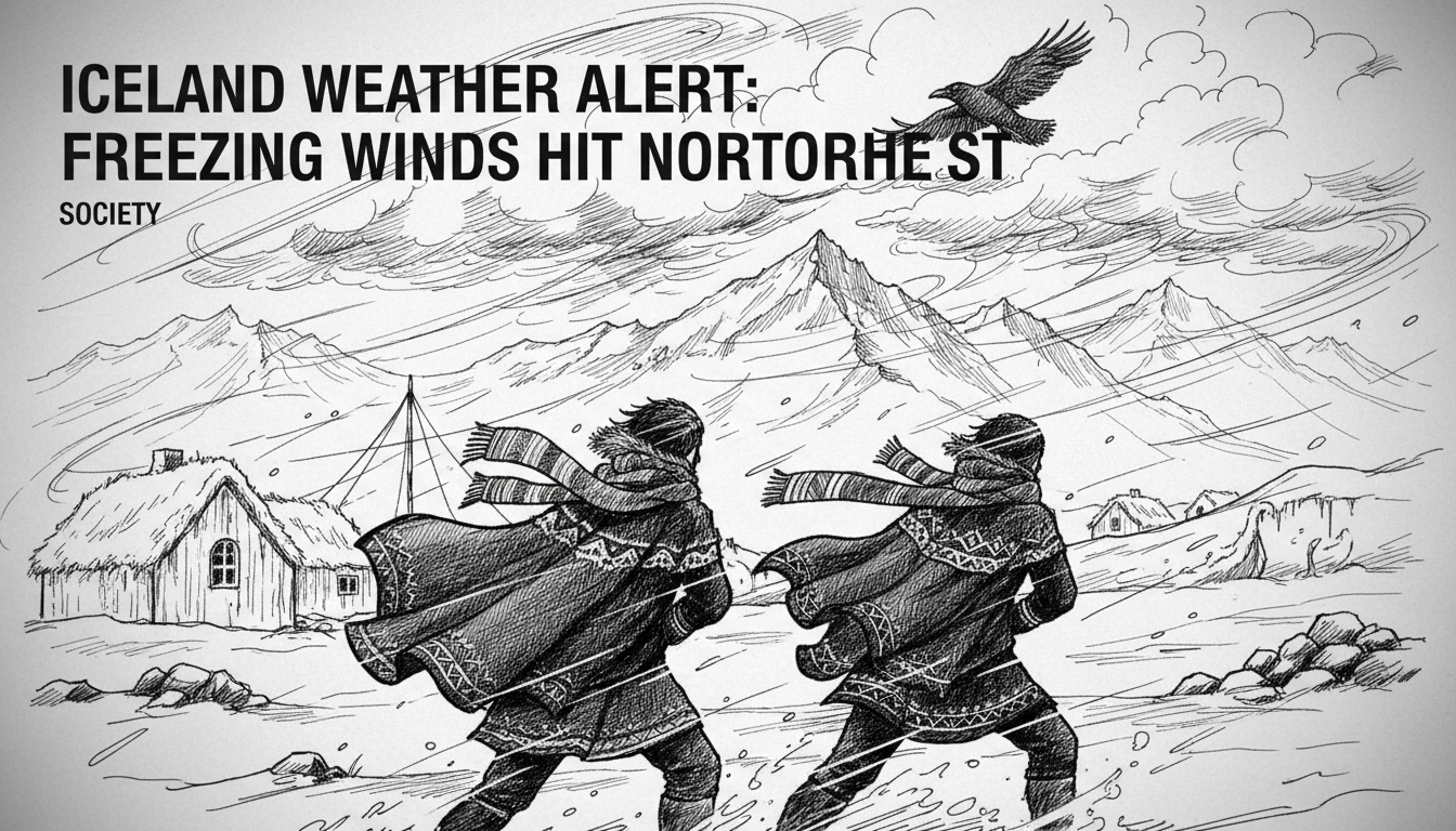 Iceland Weather Alert: Freezing Winds Hit Northeast