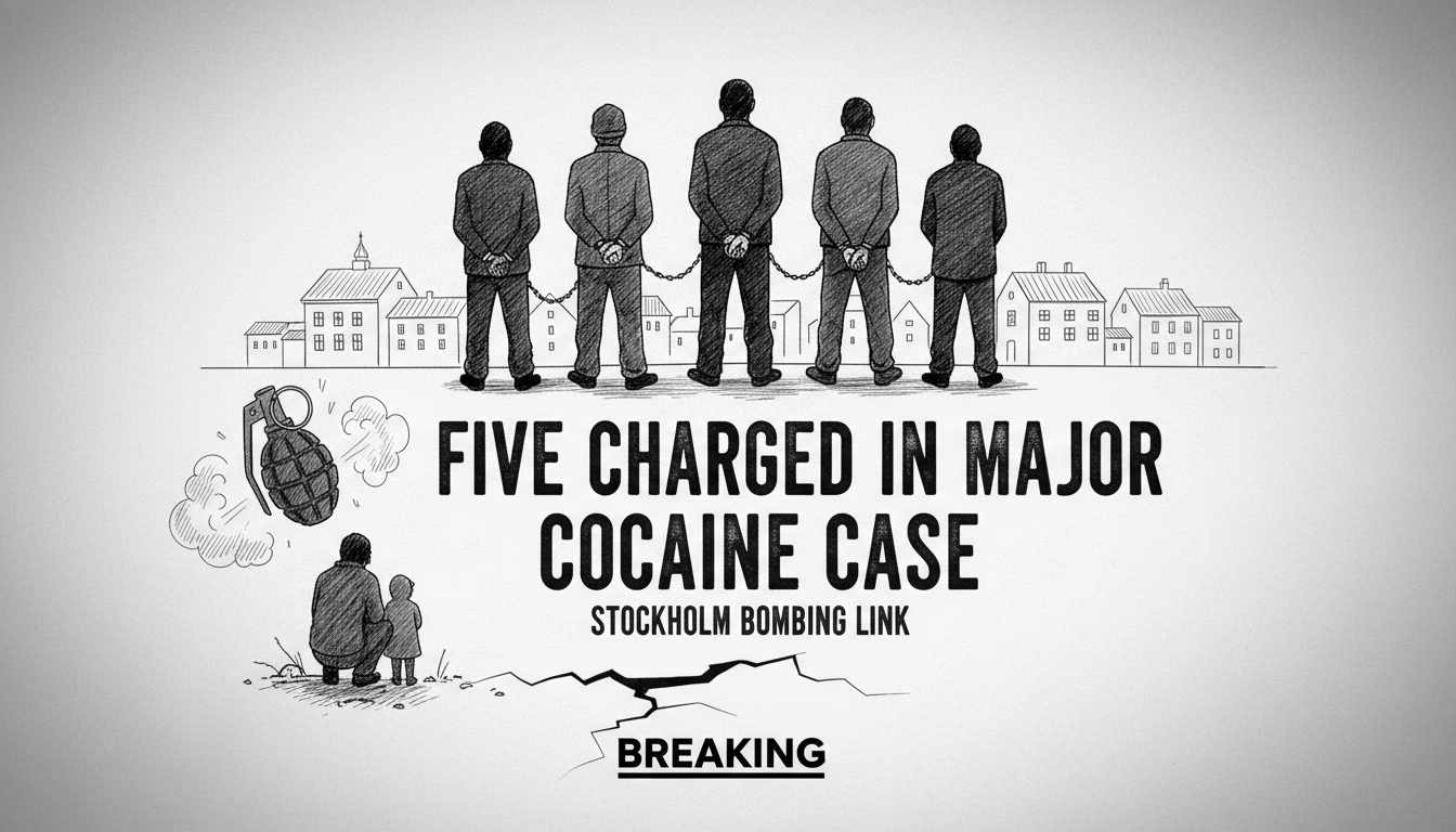 Five Charged in Major Cocaine Case Linked to Stockholm Bombing