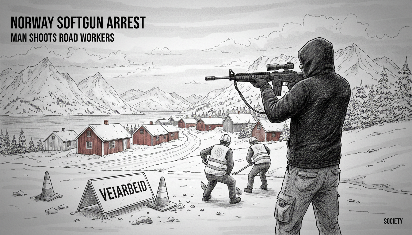 Norway Softgun Arrest: Man Shoots Road Workers