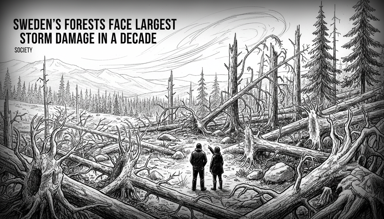 Sweden's Forests Face Largest Storm Damage in a Decade