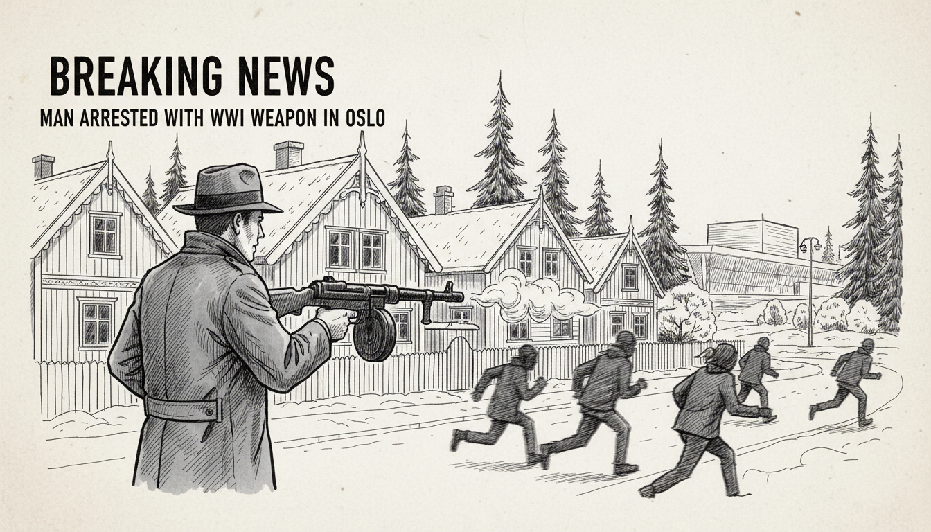 Man Arrested with Weapon in Oslo Neighborhood