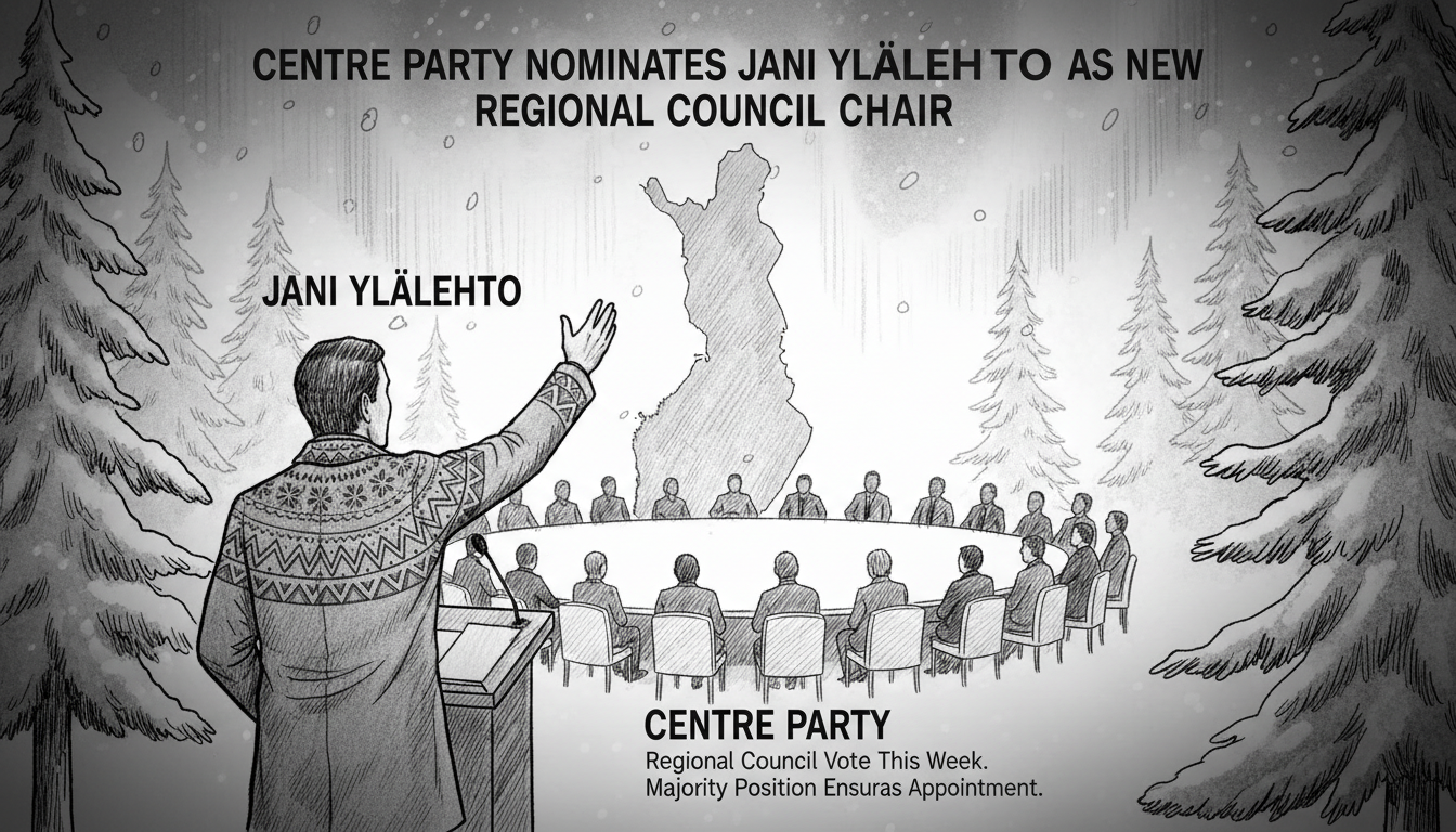 Centre Party Nominates Jani Ylälehto as New Regional Council Chair