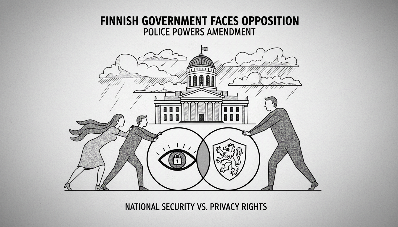 Finnish Government Faces Opposition Over Police Powers Constitutional Amendment