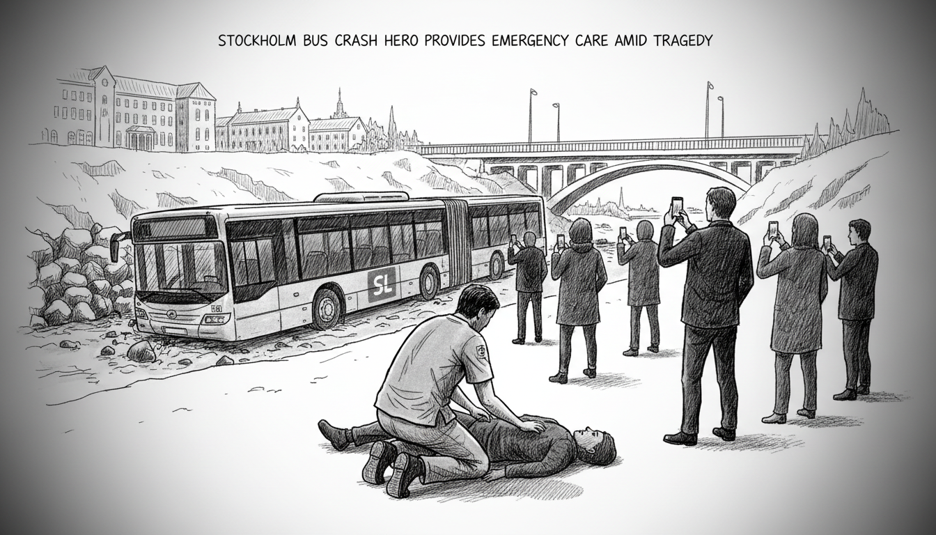 Stockholm Bus Crash Hero Provides Emergency Care Amid Tragedy