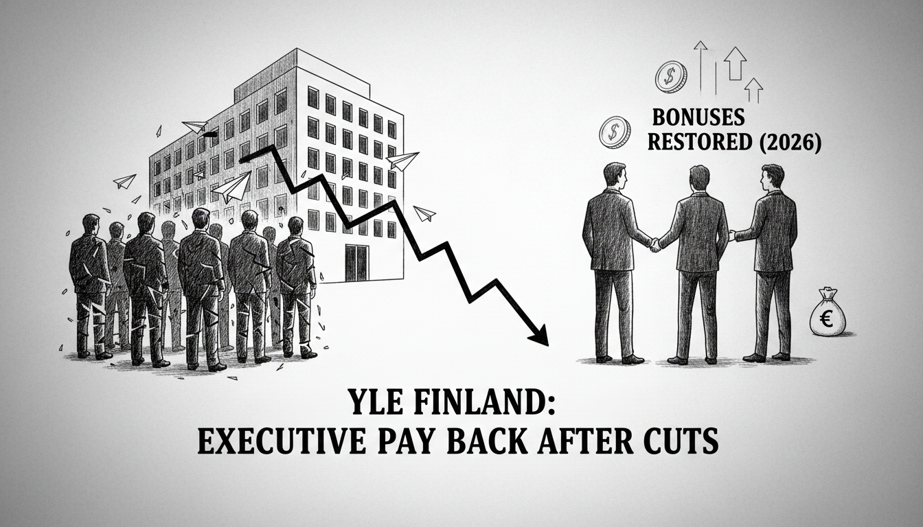 Finnish Broadcasting Company Restores Executive Bonuses After Staff Cuts