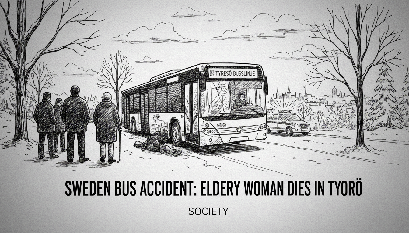 Sweden Bus Accident: Elderly Woman Dies in Tyresö