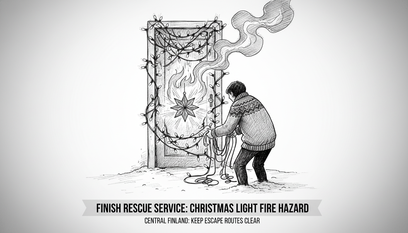 Finnish Rescue Service Issues Christmas Light Safety Warning for Central Finland