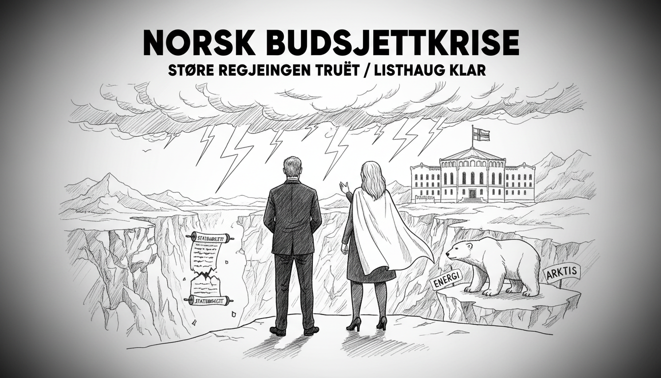 Norwegian Budget Crisis Threatens Støre Government as Opposition Leader Listhaug Stands Ready