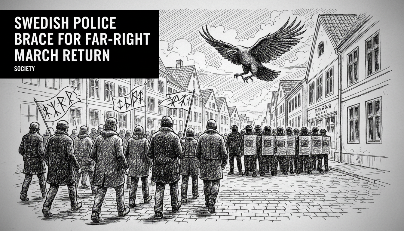 Swedish Police Brace for Far-Right March Return
