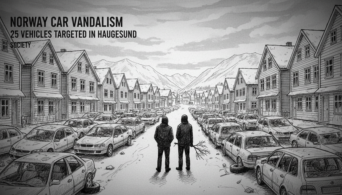 Norway Car Vandalism: 25 Vehicles Targeted in Haugesund