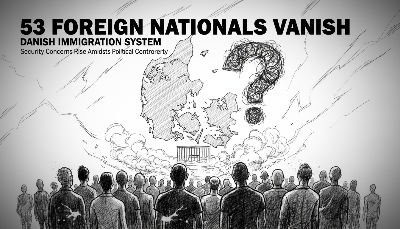 53 Foreign Nationals Vanish from Danish Immigration System