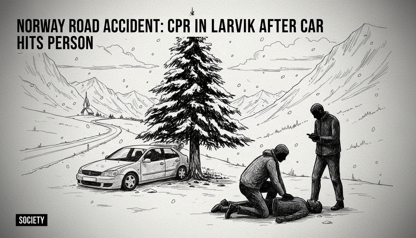 Norway Road Accident: CPR in Larvik After Car Hits Person