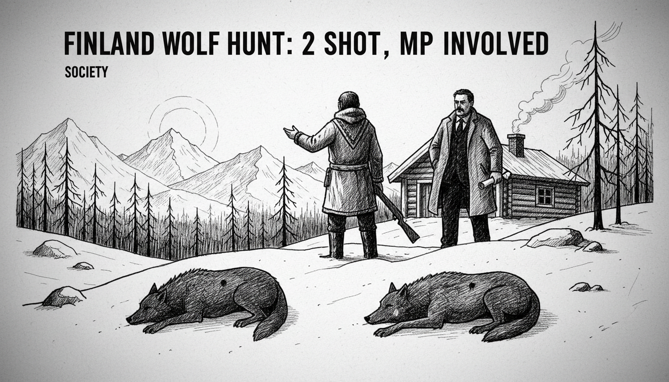 Finland Wolf Hunt: 2 Shot, MP Involved