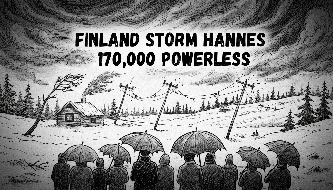 Finland Storm Hannes Leaves 170,000 Without Power