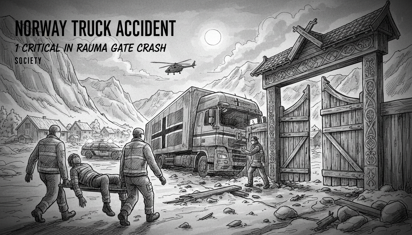 Norway Truck Accident: 1 Critical in Rauma Gate Crash