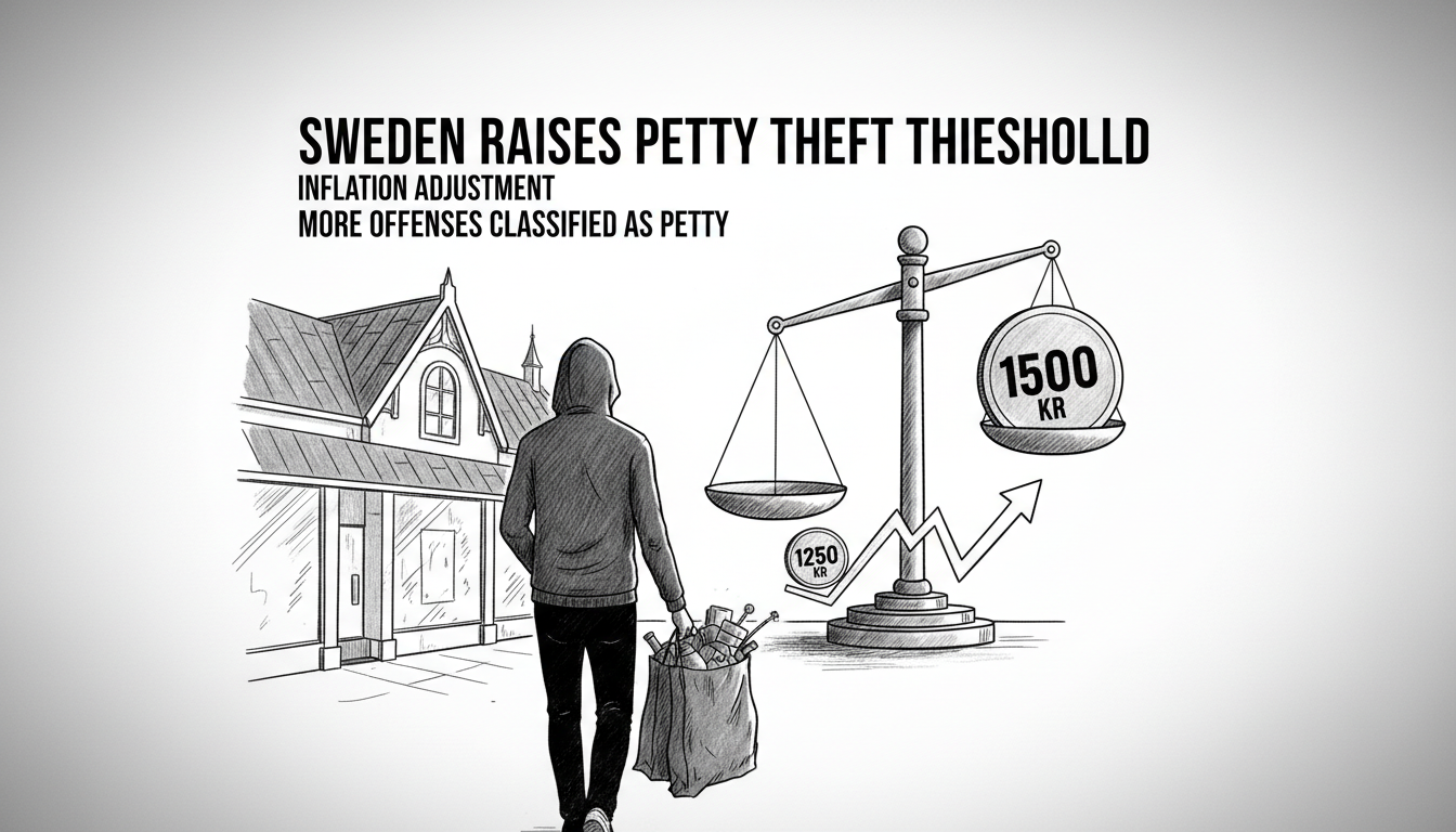 Sweden Raises Threshold for Petty Theft