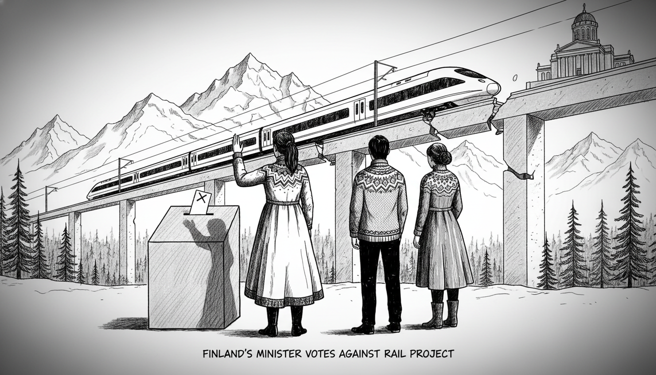 Finland's Minister Votes Against Own Government's Rail Project
