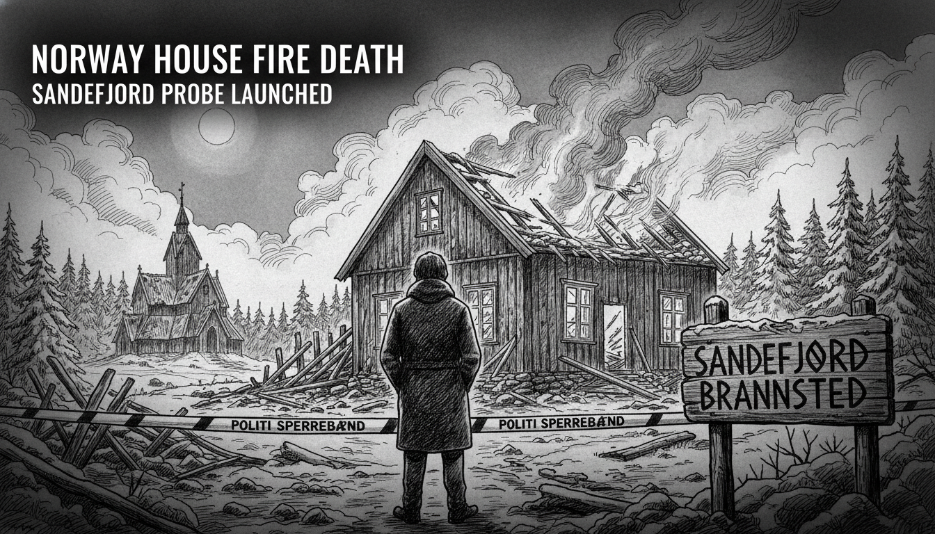 Norway House Fire Death: Sandefjord Probe Launched