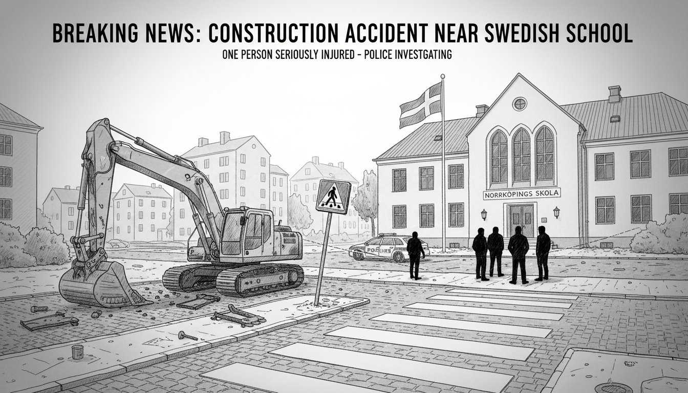 Construction Vehicle Accident Near Swedish School