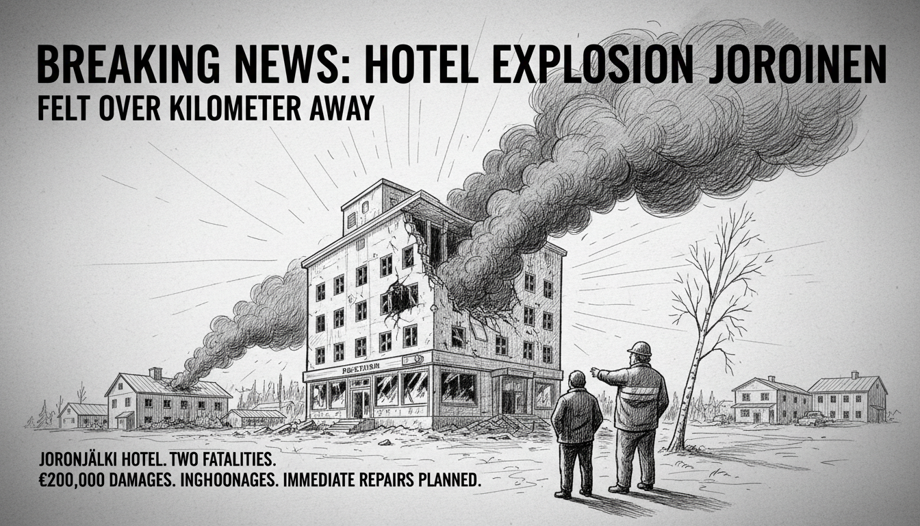 Hotel Explosion in Joroinen Felt Over Kilometer Away