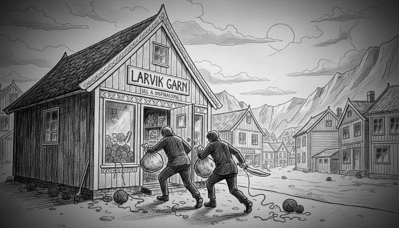Norway Yarn Heist: Knife-Wielding Robbers Target Larvik Shop