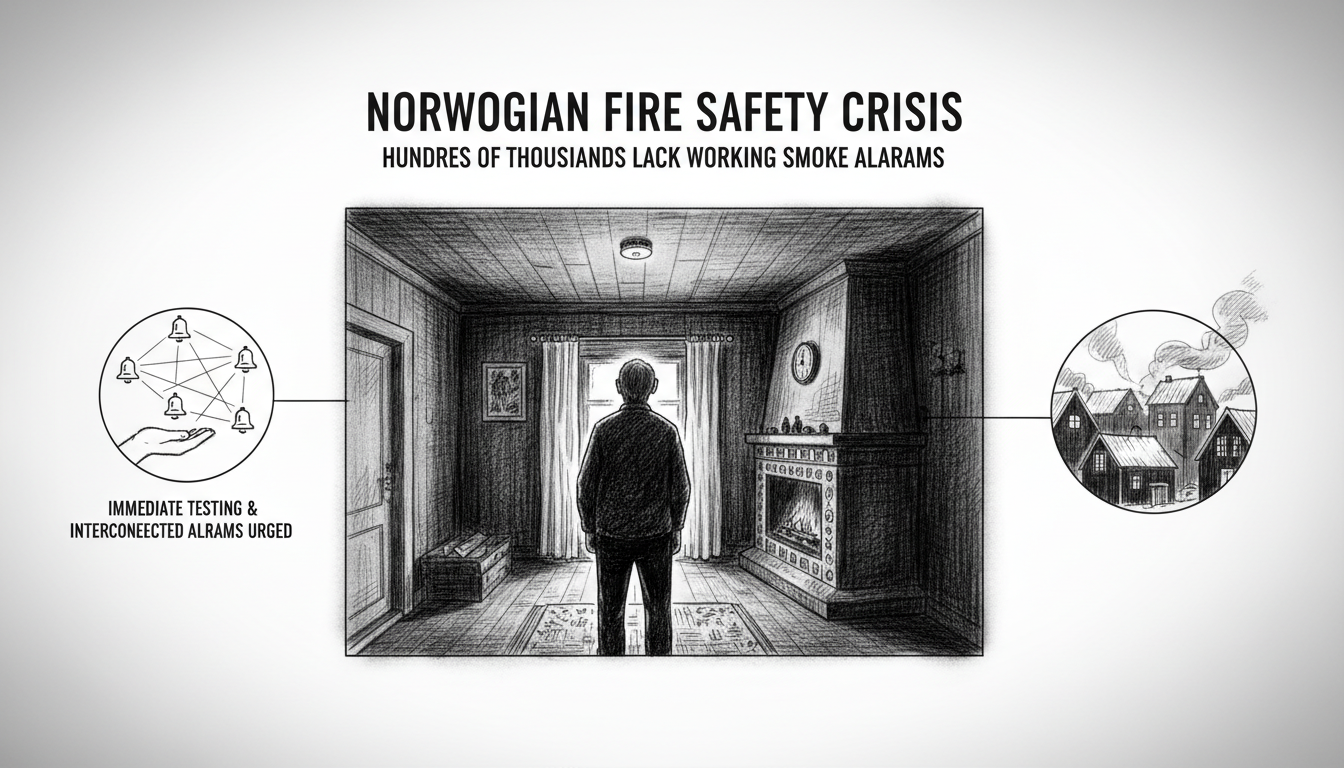 Norwegian Fire Safety Crisis as Hundreds of Thousands Lack Working Smoke Alarms