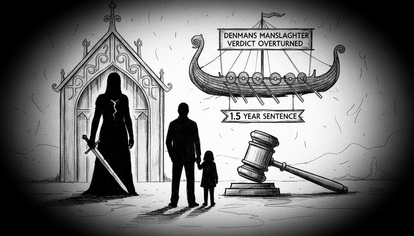 Denmans Manslaughter Verdict Overturned: 1.5 Year Sentence