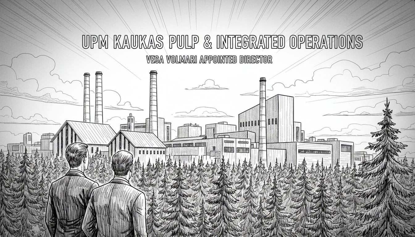 Vesa Volmari Appointed Director of UPM Kaukas Pulp Mill and Integrated Operations