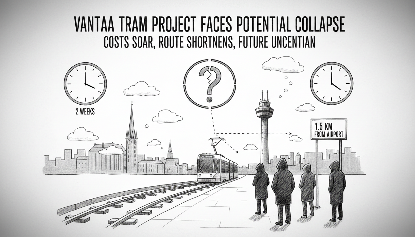Vantaa Tram Project Faces Potential Collapse Over Costs