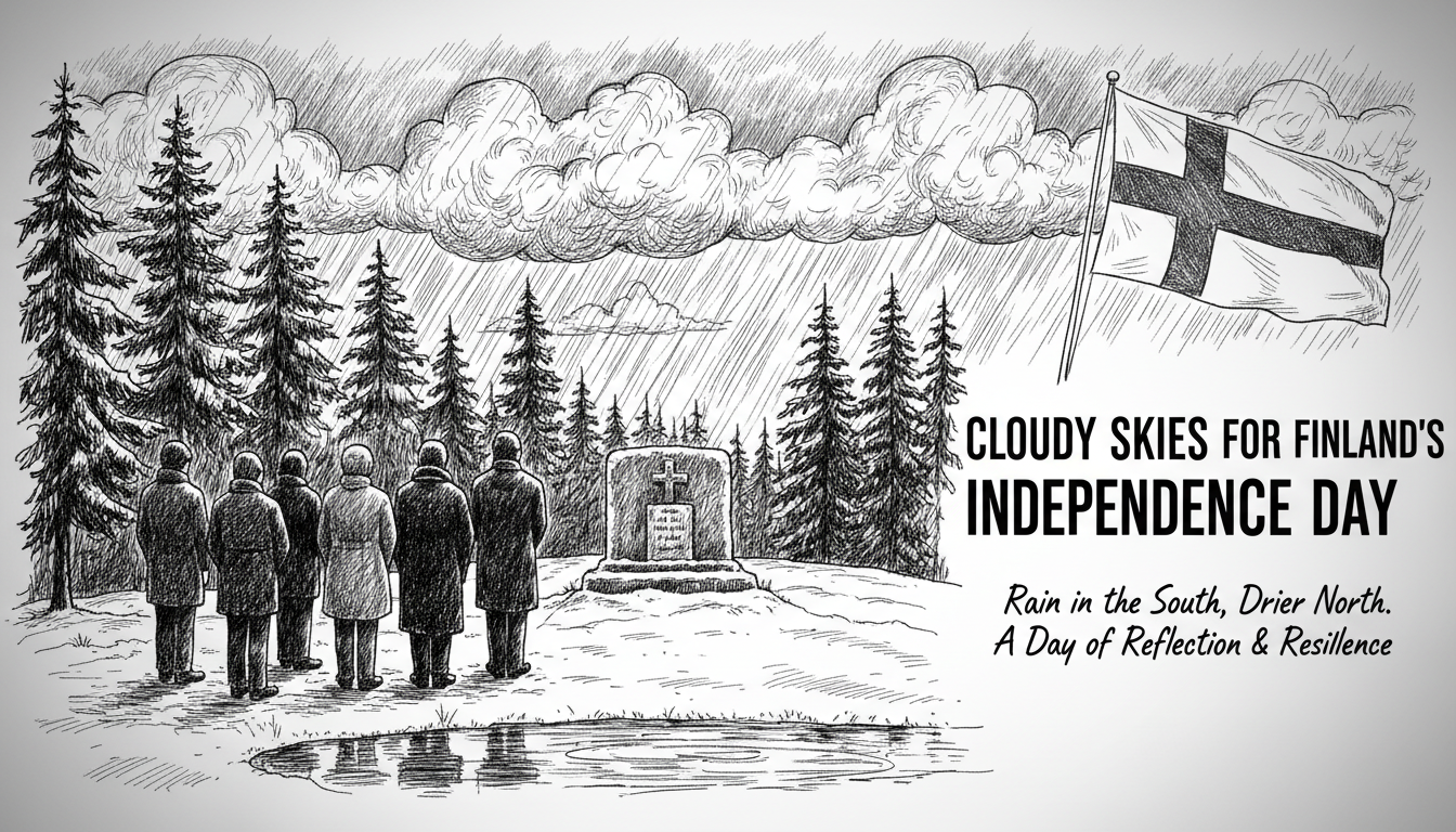 Cloudy Skies Forecast for Finland's Independence Day Celebrations