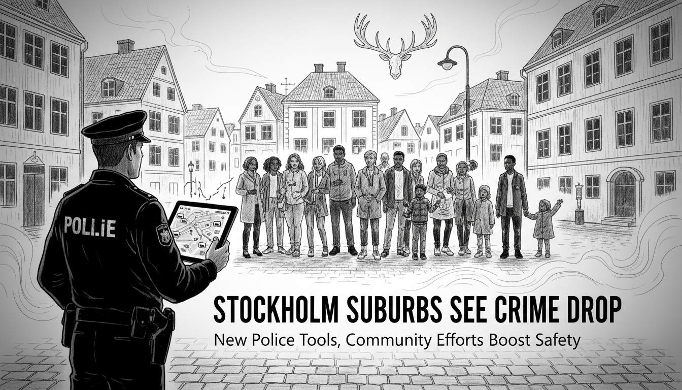 Stockholm Suburbs See Crime Drop with New Police Tools and Community Efforts
