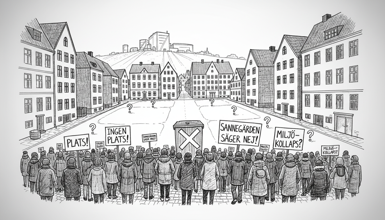 Sannegården Residents Protest New Waste Container Rules