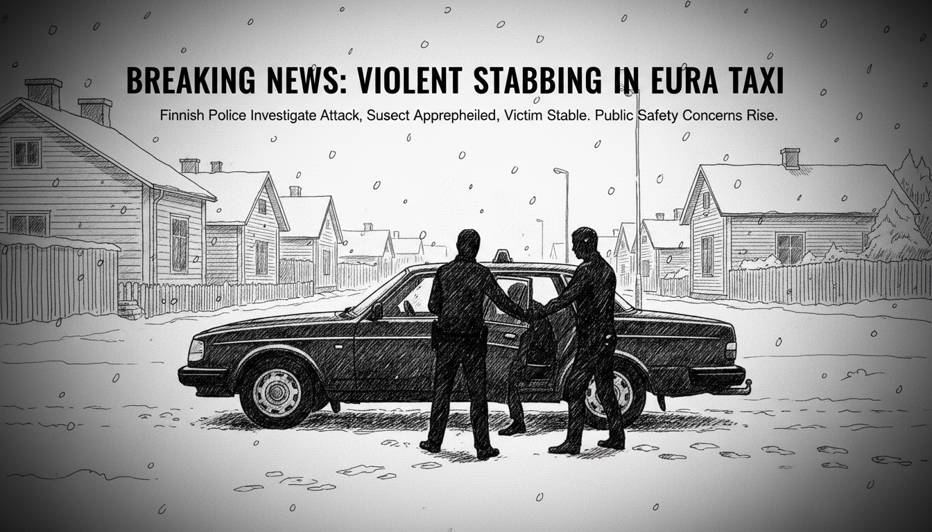 Violent Stabbing Attack in Finnish Taxi in Eura