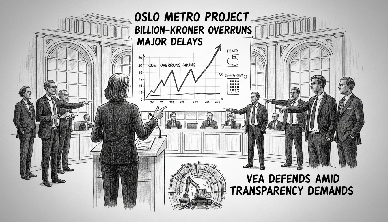 Oslo Metro Project Faces Major Cost Overruns and Delays