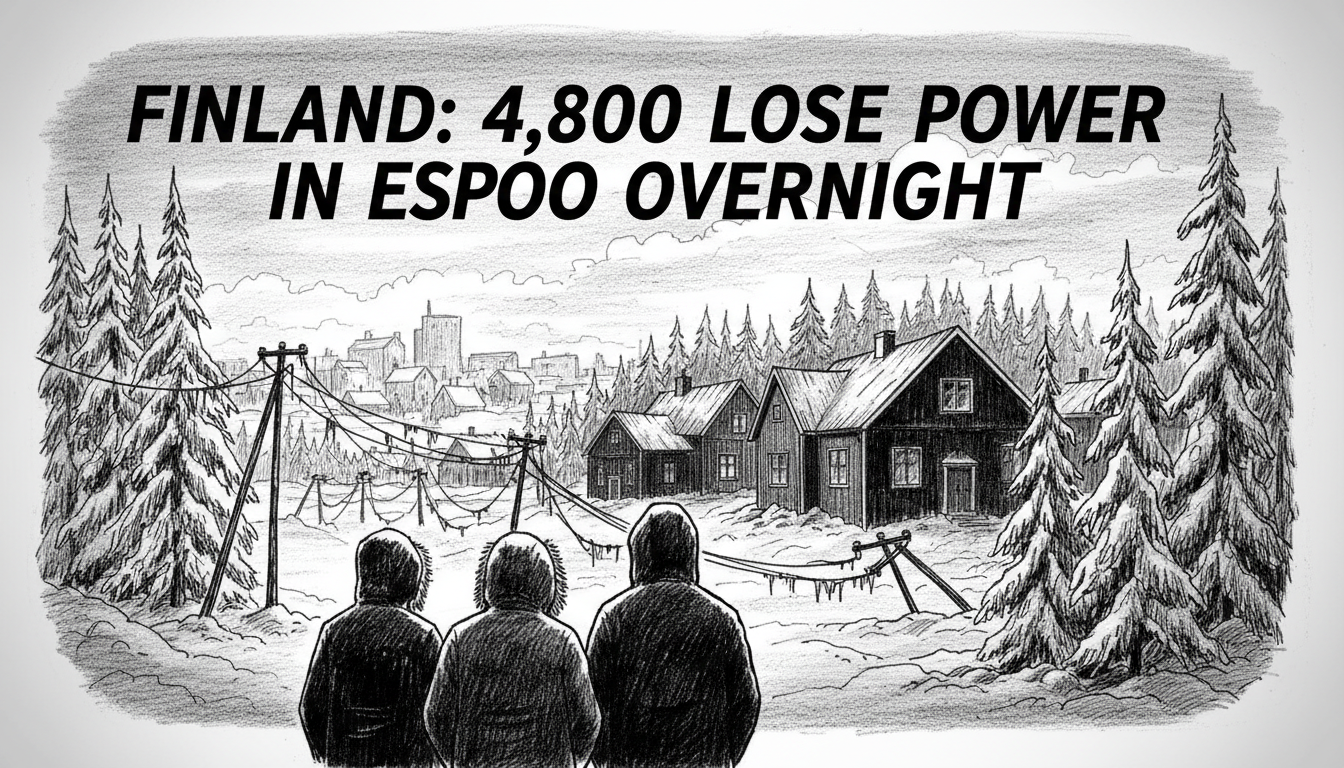 Finland: 4,800 Lose Power in Espoo Overnight
