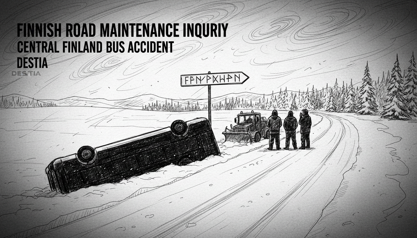 Finnish Road Maintenance Inquiry Continues After Central Finland Bus Accident
