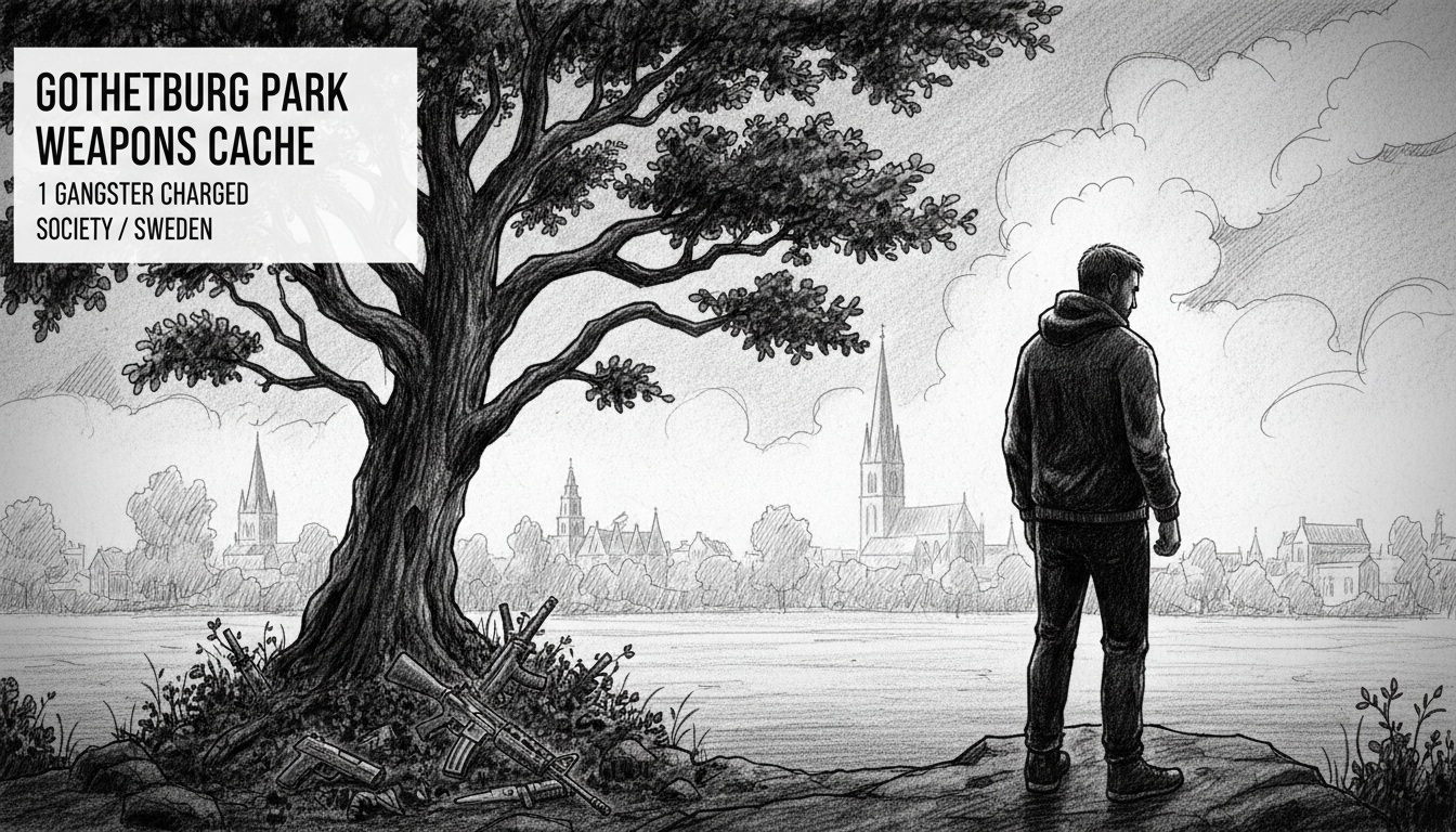 Sweden's Gothenburg Park Weapons Cache: 1 Gangster Charged