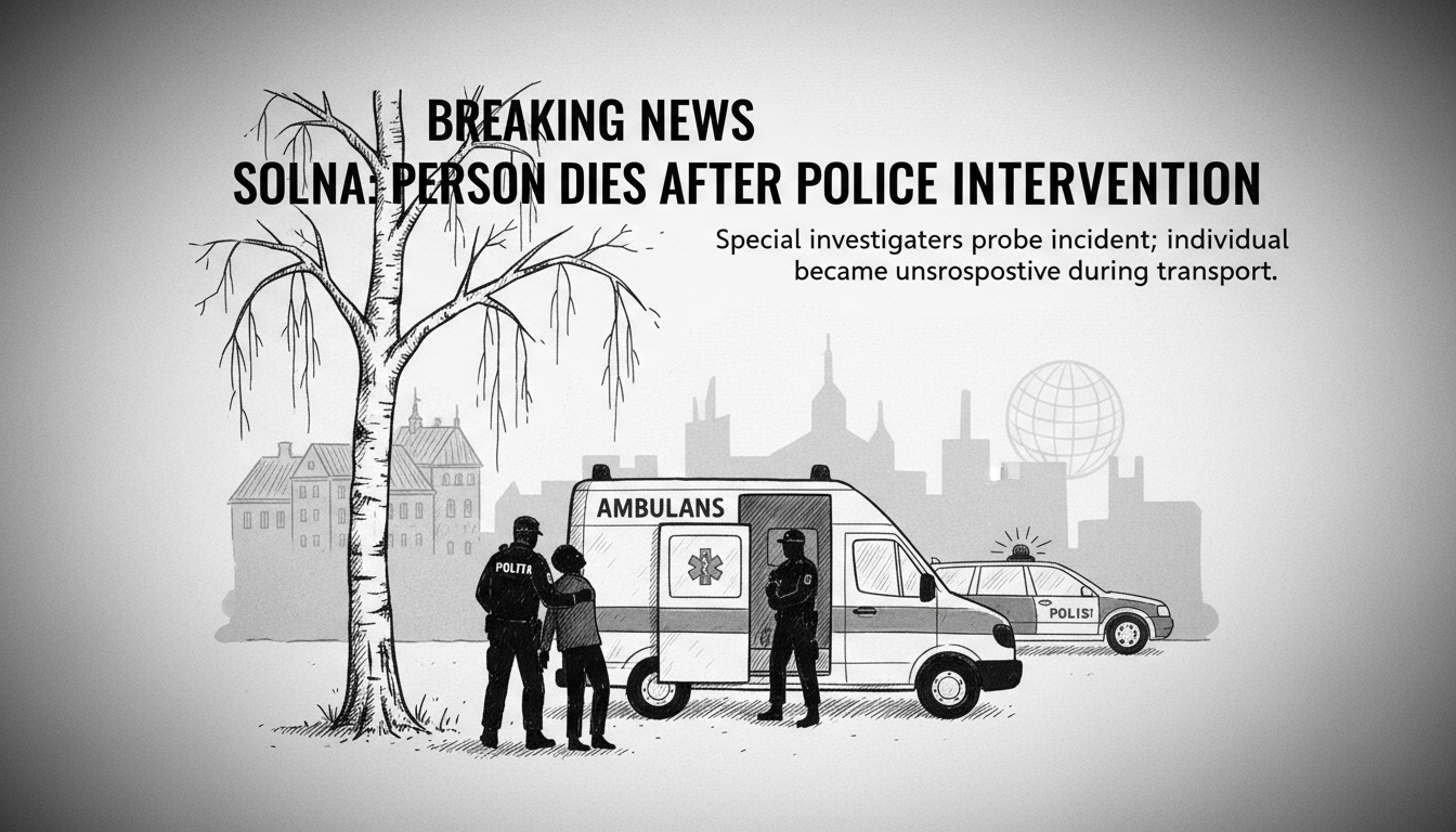 Person Dies Following Police Intervention in Solna