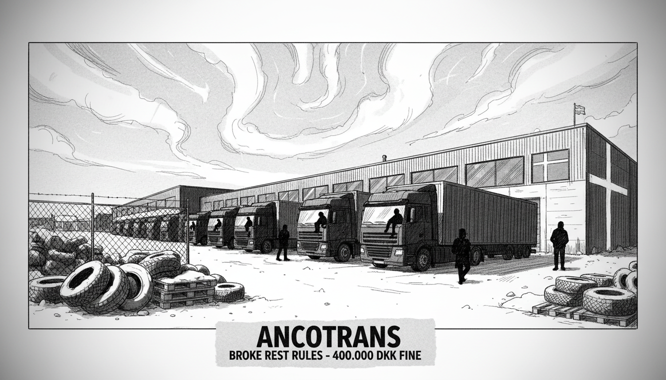 Major Transport Firm Broke Rules on Foreign Drivers' Rest Periods