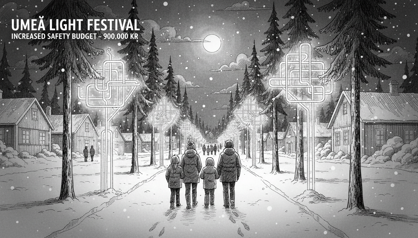 Umeå Boosts Light Festival Budget for Public Safety
