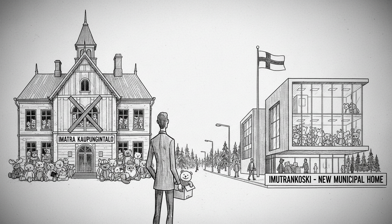 Imatra City Hall Relocates to Imatrankoski with Only Stuffed Toys Left Behind