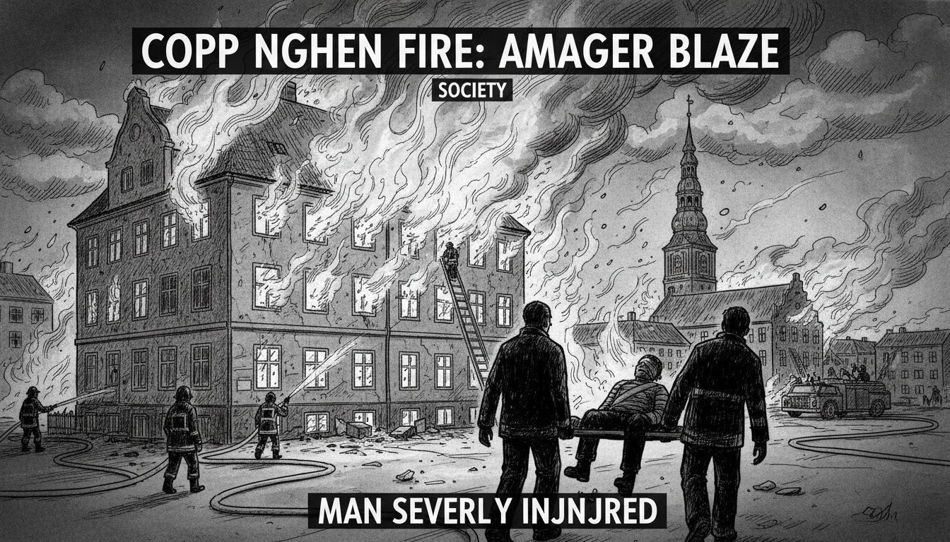 Copenhagen Fire: Man Severely Injured in Amager Blaze
