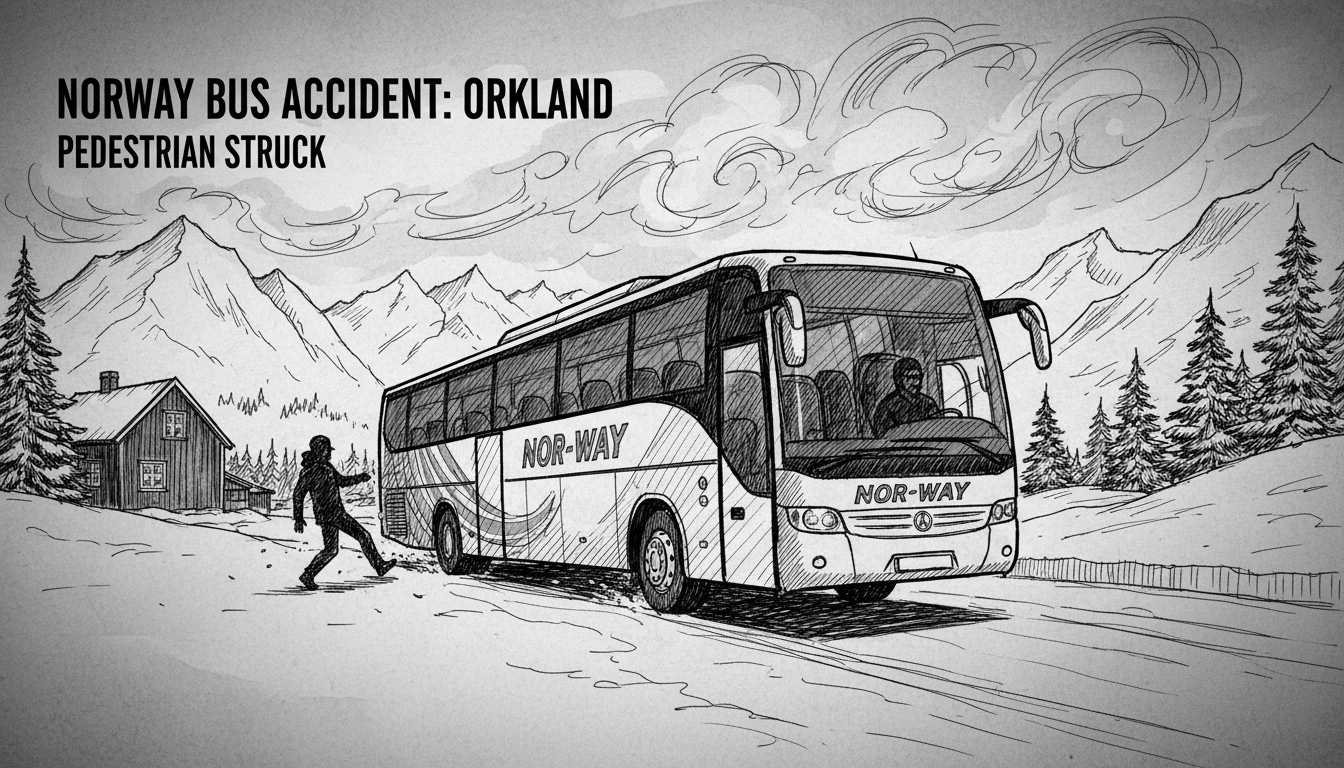Norway Bus Accident: Pedestrian Struck in Orkland