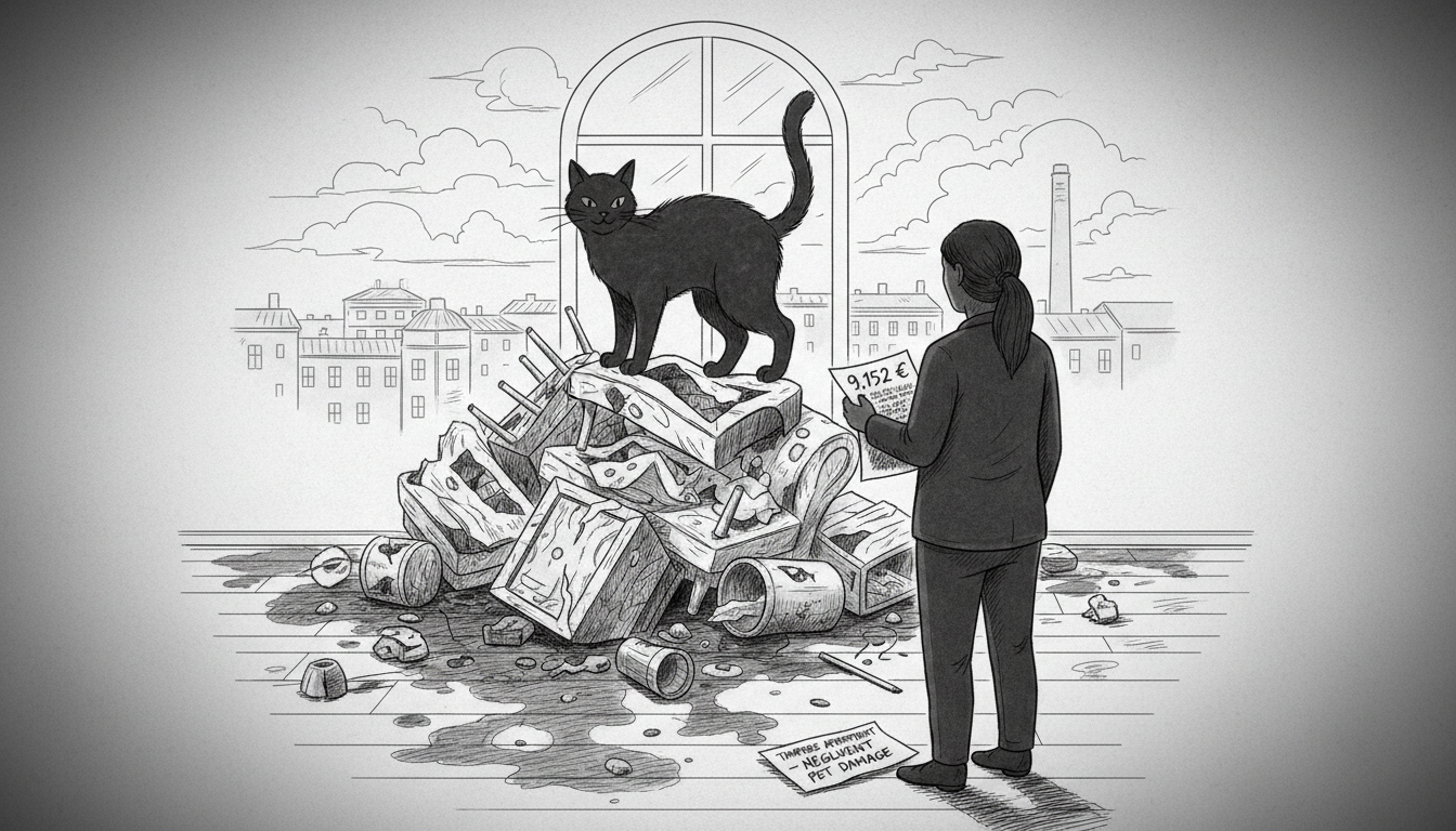 Pet Cat Causes Extensive Damage to Tampere Apartment