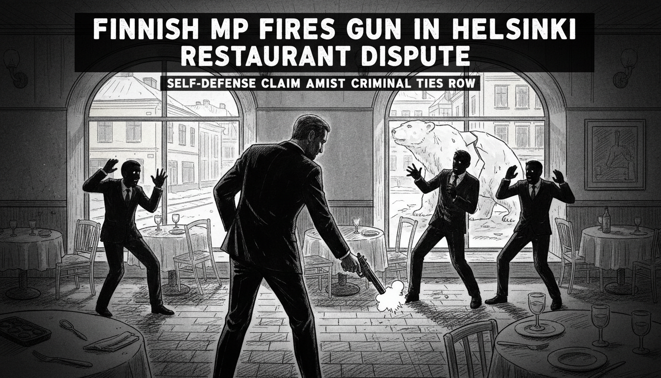 Finnish MP fires gun in Helsinki restaurant dispute