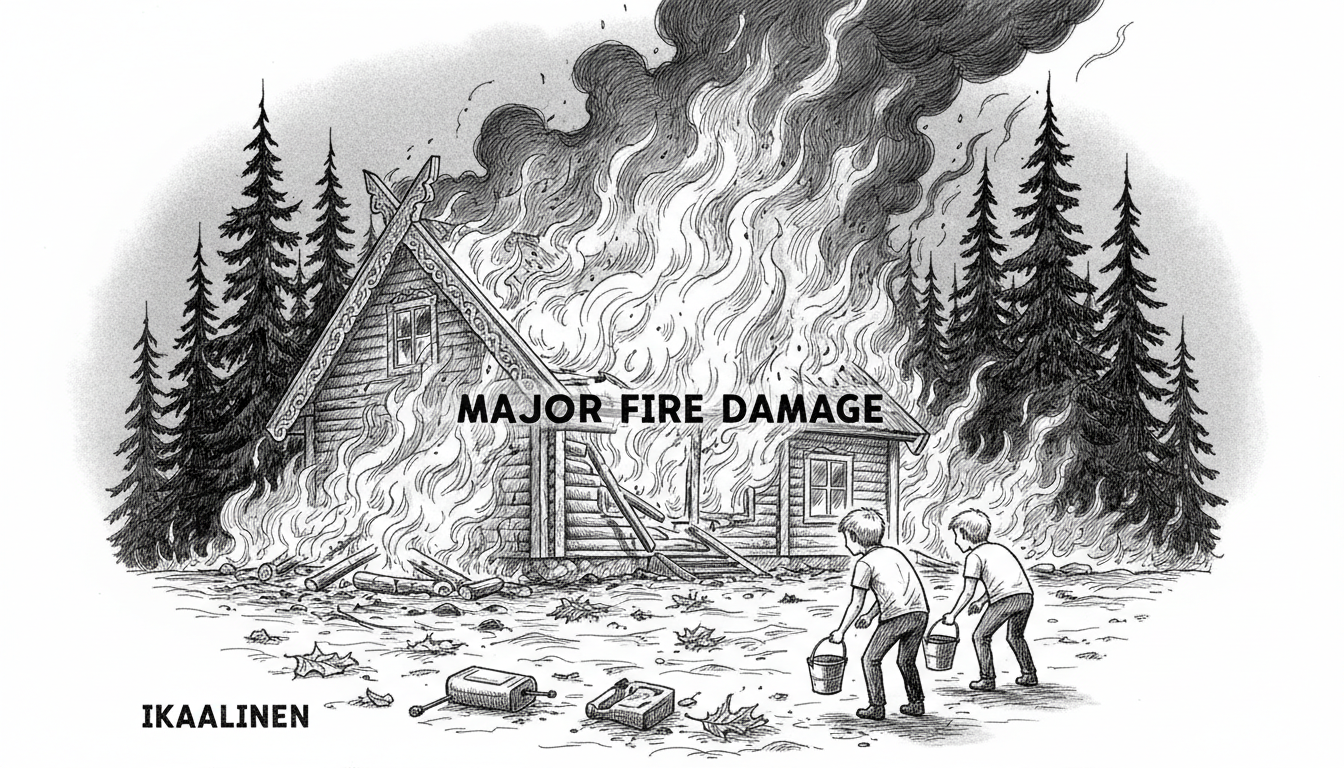 Young Boys' Play Causes Major Fire Damage in Ikaalinen